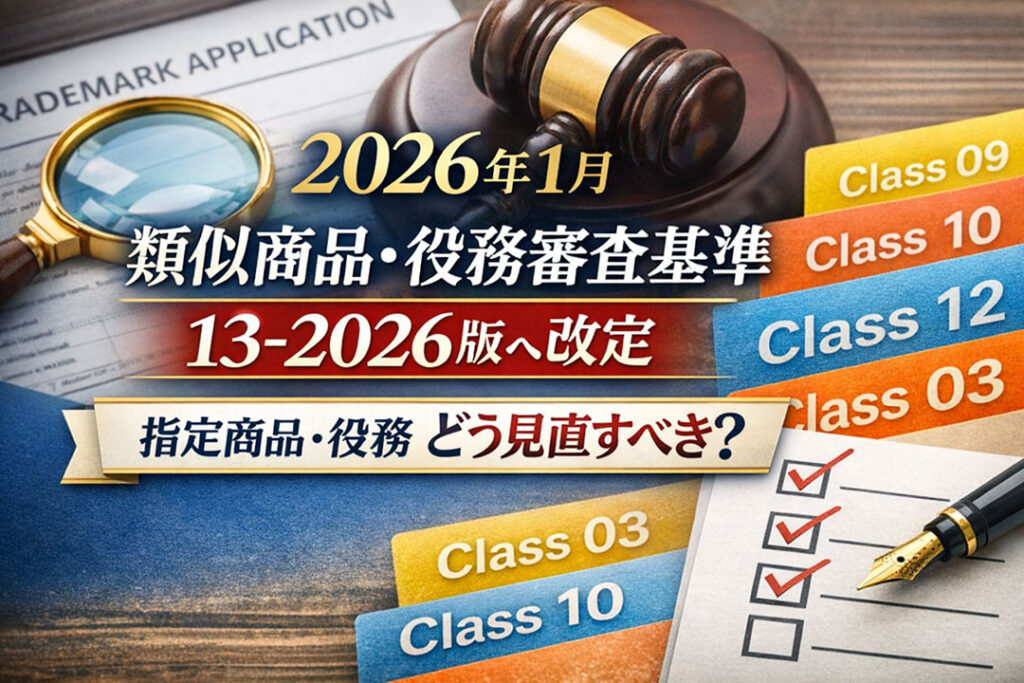 【商標Q&A】類似商品・役務審査基準「13-2026版」