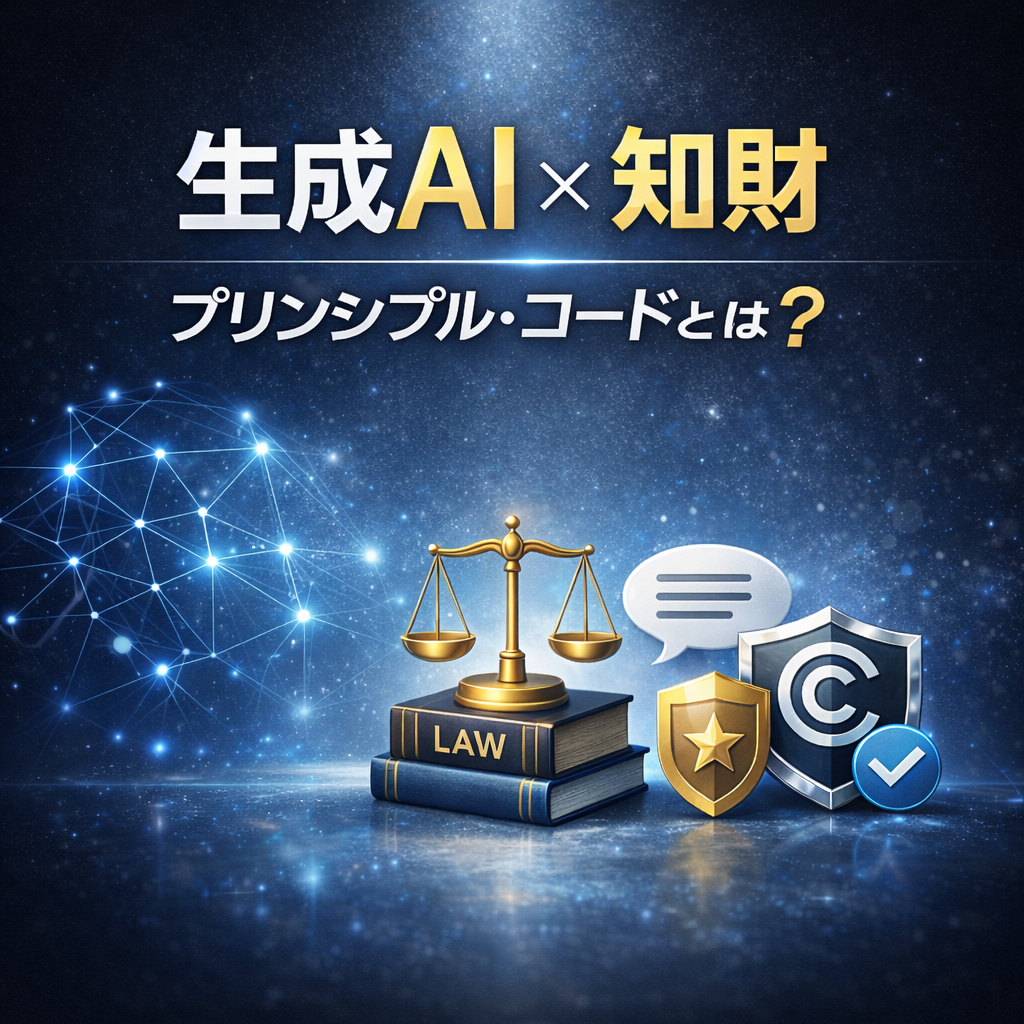 生成AI×知財：プリンシプル・コード（仮称）（案）とは？―「説明できる運用」へ
